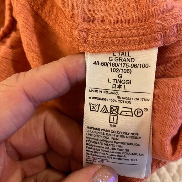 NWT  Gap gauze pants - Large Tall LT - Picture 4 of 5